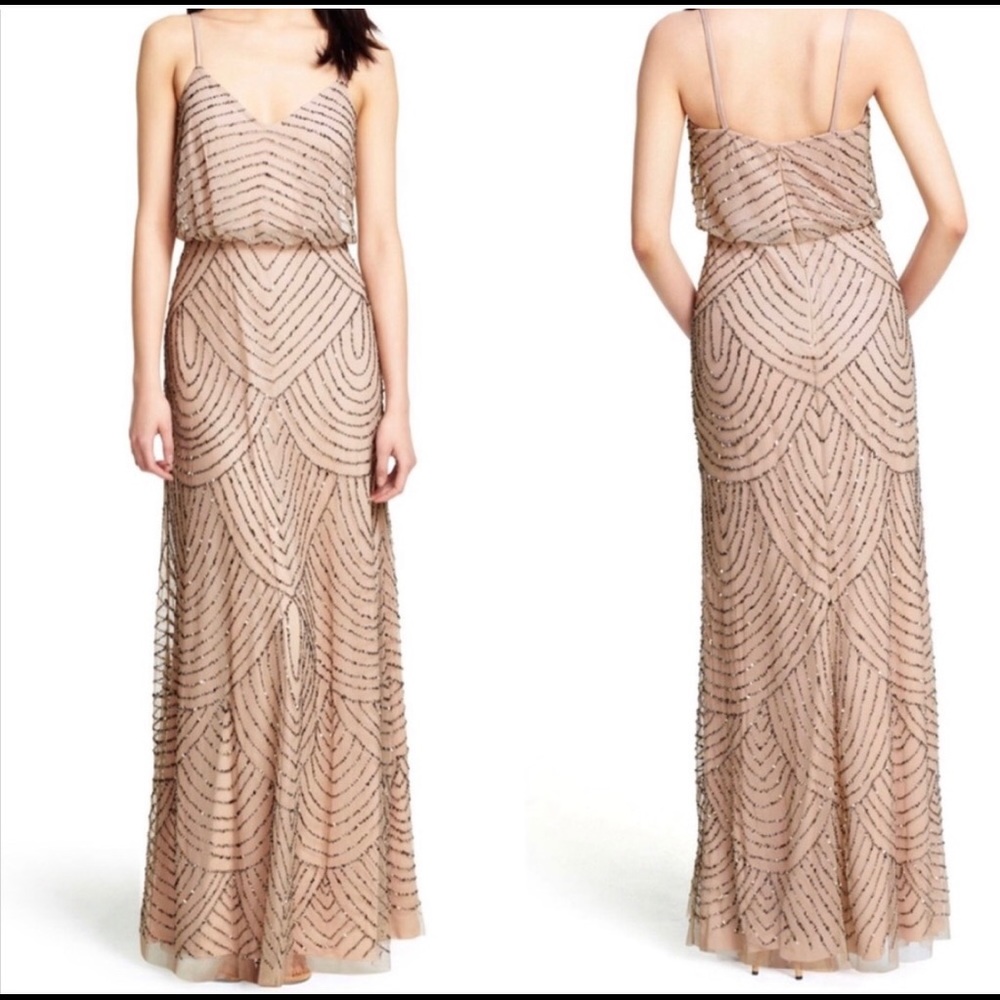 Adrianna Papell beaded dress